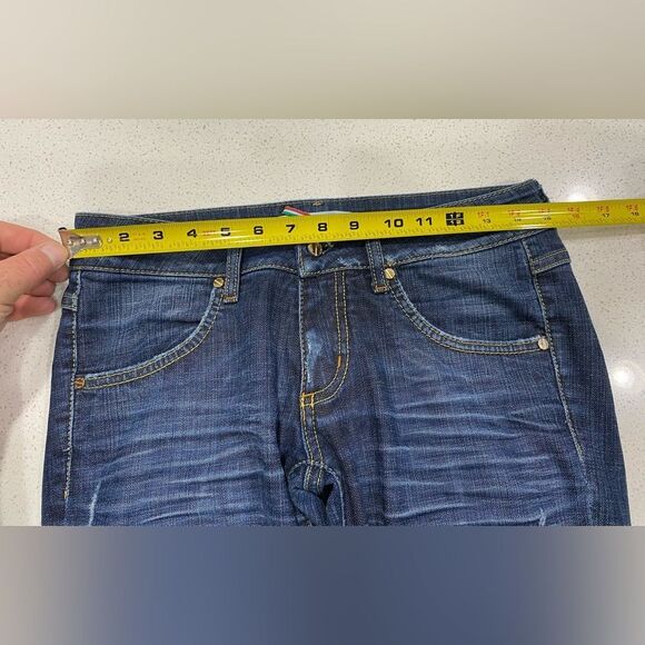 MET Jeans “Made in Italy” Low Rise Skinny Distressed Stretch Jeans 29x31 EUC - Picture 8 of 13